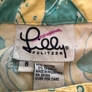Pantalon Chino Crop Lilly Pulitzer Sadie Stretch, Imprimé Resort White On A Roll, Taille 16 - Neuf Avec étiquette